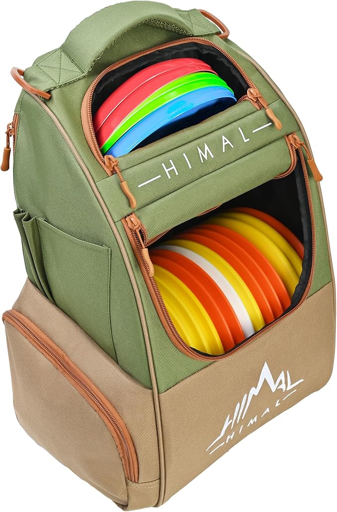 HIMAL HIMAL Disc Golf Bag Holds 22+ Discs, Durable Disc Golf Backpack with Large Capacity, and Multiple Storage Pockets
