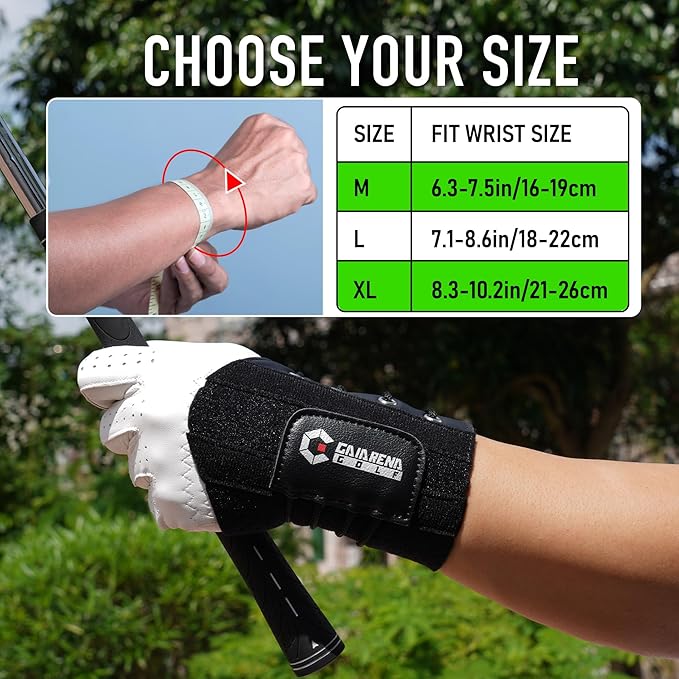GAIARENA Golf Wrist Training Aid Wrist Hinge Trainer Brace, Effective Golf Swing Training Equipment to Correct Wrist Angle Swing Posture & Develop Muscle Memory for Beginner Golfers【Patent Pending】