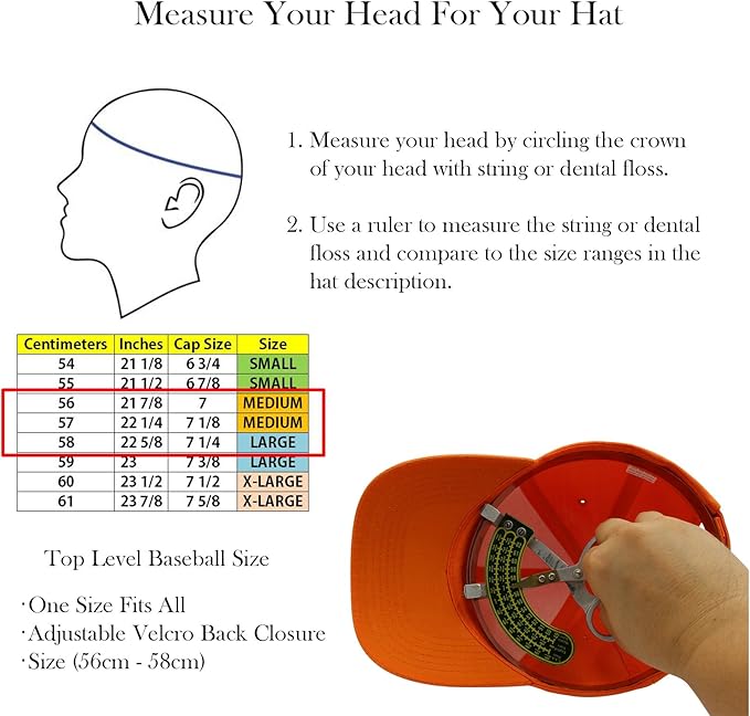 Top Level Baseball Cap Men Women - Classic Adjustable Plain Hat