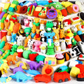 110Pcs Animal Erasers Kids Desk Pets Pencil Erasers 3D Puzzle Eraser Bulk Mini by URSKYTOUS