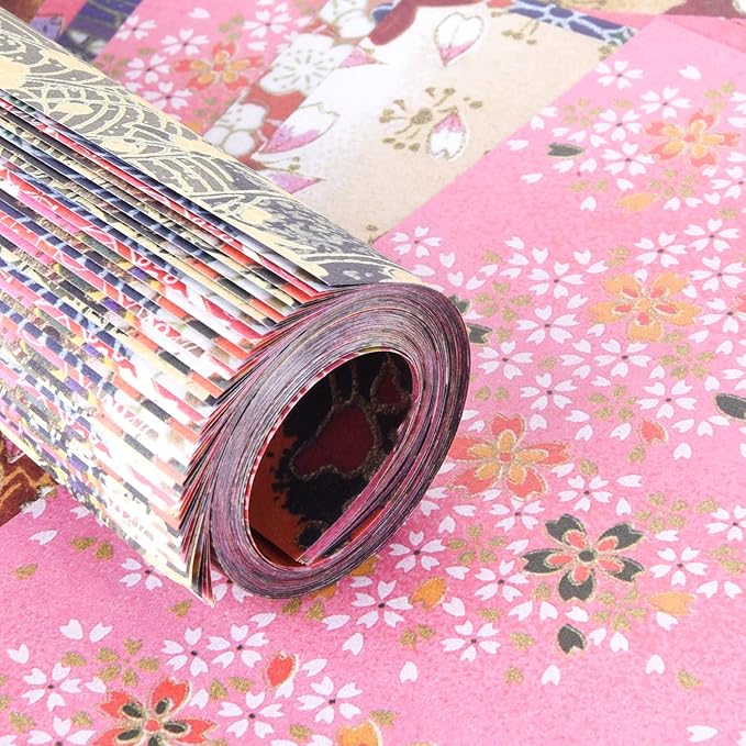 Origami Paper Kit 50 Sheets 6 Inch Square Double Sided Color 10 Vivid Sakura - Image 6
