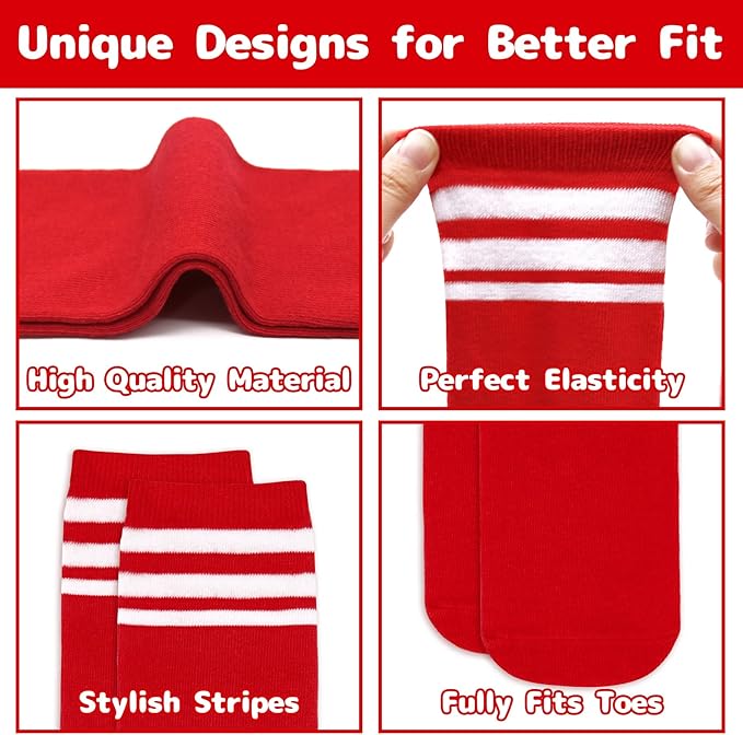 Olreco Toddler Soccer Socks Kids Baseball Socks Youth Softball Sock for Girls Boys Football Sock Boys Athletic Accessories