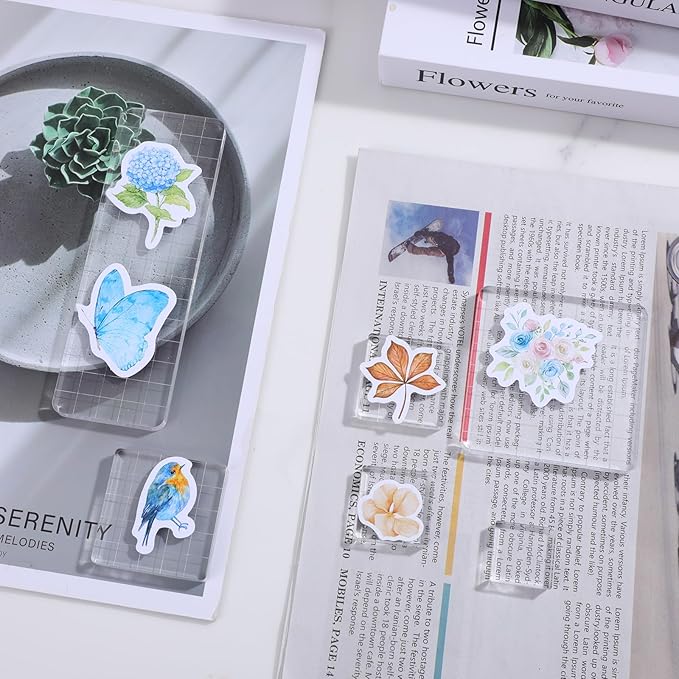 6 Pcs Acrylic Stamp Block Acrylic Blocks - Image 4