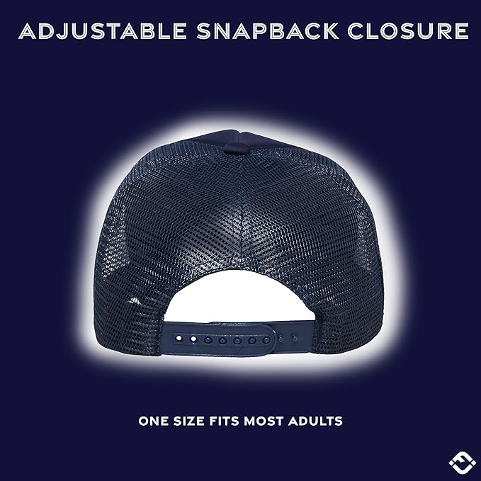 Funky Junque Premium Mesh Snapback Trucker Hat - Stylish Comfort for All - Patriotic, Humor & More