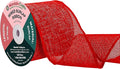 Mandala Crafts Red Burlap Wired Ribbon 3 Inches Wide Jute Ribbons by MandalaCrafts