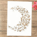 TIAMECH A4 Reusable Moon Flower Stencil by TIAMECH