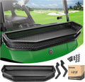 10L0L Golf Cart Front Cargo Basket for EZGO TXT/RXV、Club Car DS/Precedent、Yamaha G22/G29 - Heavy-Duty Steel Mesh Storage Rack, Gas/Electric Compatible