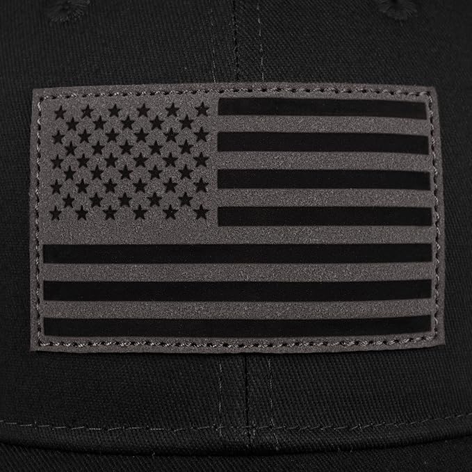 American Flag Trucker Hat - Snapback Hats for Men Women Baseball Cap - Breathable Mesh & Adjustable Fit for Casual Wear