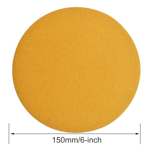 6-Inch No-Hole Hook and Loop Sanding Discs 180-Grit, Random Orbital Sandpaper - Image 6