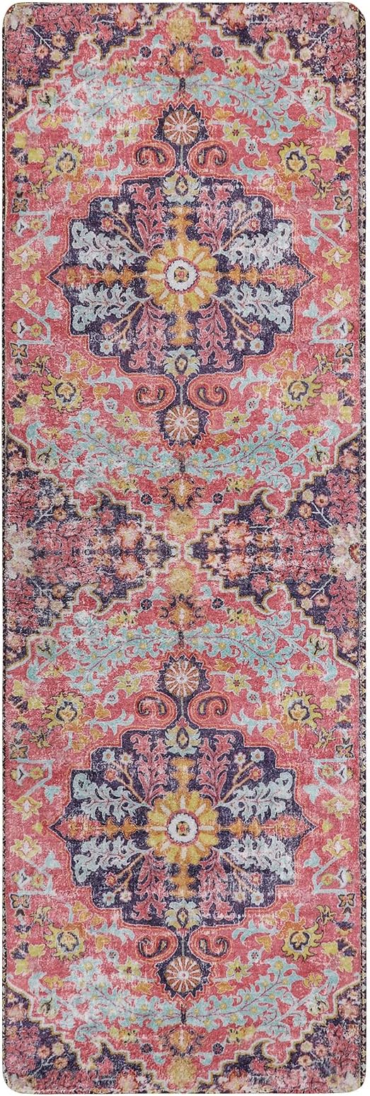 Lahome Bohemian Floral Medallion Runner Rug - Image 10