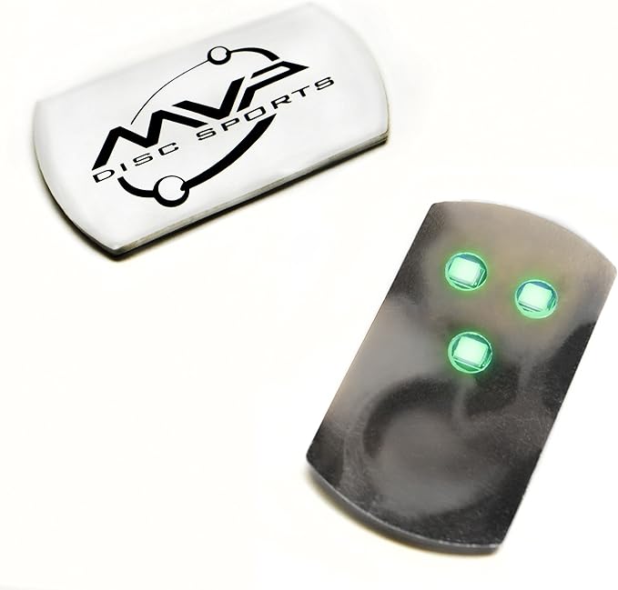 MVP Disc Golf Flat LED Tri-lite Disc Golf Lights (Pack of 10) (Green)
