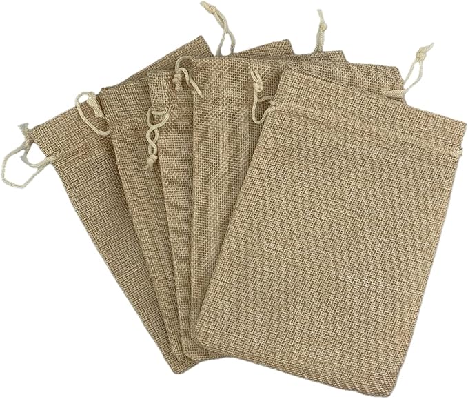 Palmhomee Pack of 25 Burlap Gift Bags - Image 2