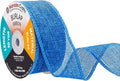 Mandala Crafts Sky Blue Burlap Ribbon 1.5 Inches Wide Jute Ribbons by MandalaCrafts