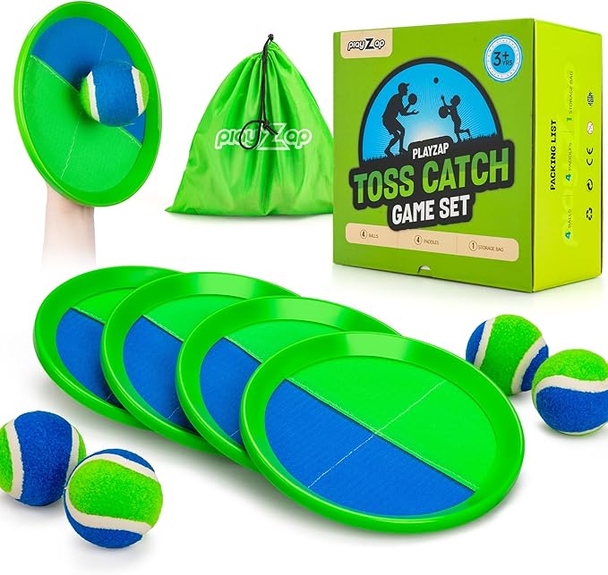 PlayZap Toss and Catch Ball Set Upgraded by Playzap