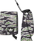RYL/T Magnetic Golf Towel with Center Cut and Loop Attachment, Strong Magnet Attaches to Anything Metallic, Perfect Golf Bag or Cart Accessory