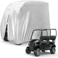 KISEER 4 Passenger 420D Waterproof Golf Cart Cover fits EZ GO Club Car Yamaha, Sunproof Dustproof
