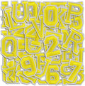 Letter and Number Iron On Patches, A-Z Alphabet and Numbers 0-9 Embroidery by Cazzon
