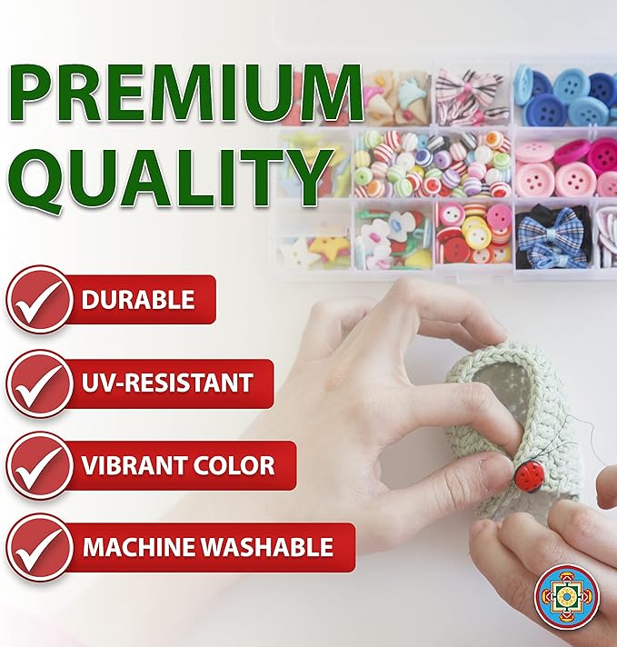 Mandala Crafts Bonded Nylon Thread Airforce Blue Heavy Duty Sewing Threads - Image 6
