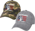 2 Pack USA 250th Anniversary Washed-Cotton Baseball Cap Patriotic Hat American 250 Year Merchandise for Men Women