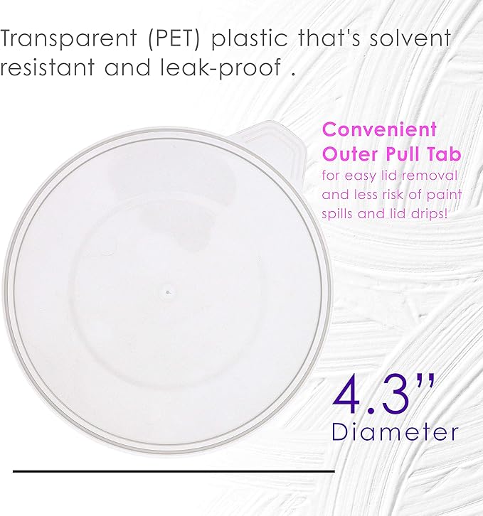Pouring Masters 12-Pack Mixing Cup Lids - Image 3
