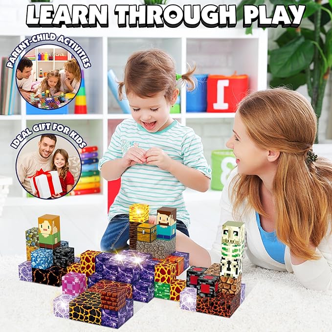 Magnetic Blocks Building Toys Set, Magnetic Building Blocks STEM Construction - Image 5