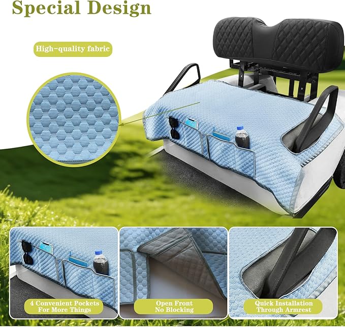 Golf Cart Seat Covers, Universal Golf Cart Seat Towel Blanket