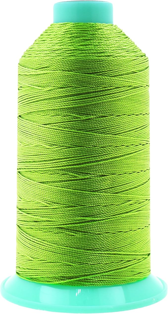 Mandala Crafts Bonded Nylon Thread Apple Green Heavy Duty Sewing Threads by MandalaCrafts