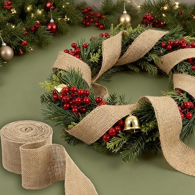 Burlap Ribbon 3 Inch Wide - Image 6