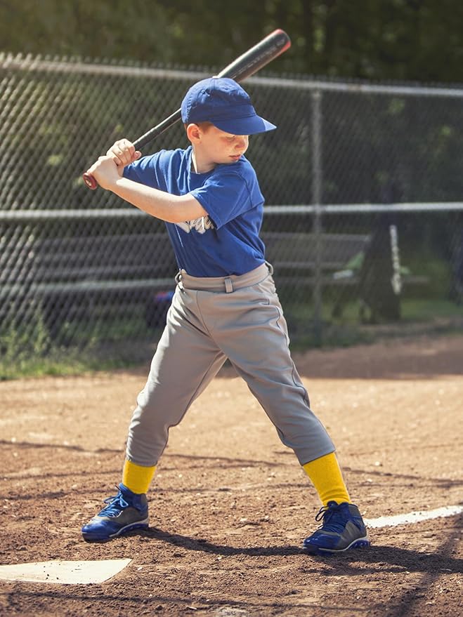 Baseball Socks and Belt Combo Set Cotton Boys Adjustable Baseball Softball Socks and Belt for Boys Girls