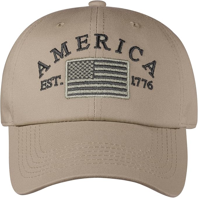 IIN American Flag Baseball Cap for Men Women Low Profile USA Army Tactical Operator Military Plain Dad Hat