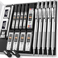 Nicpro Metal Mechanical Pencil Set, 0.9 mm & 2mm Graphite Lead Holder by Nicpro