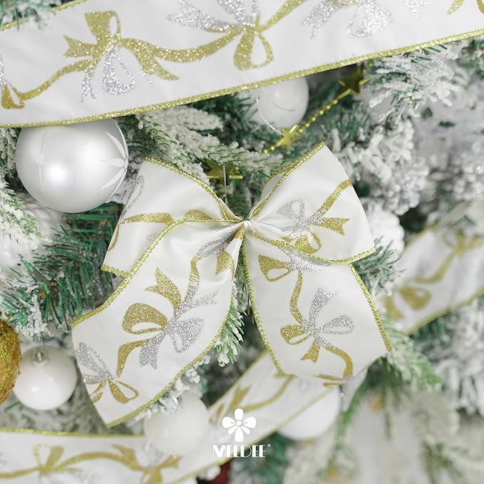 MEEDEE Gold & Silver Christmas Ribbon - Image 5