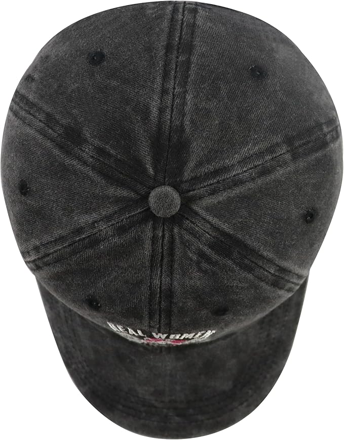 Real Women Ride Bikes Hats for Women, Funny Vintage Cotton Embroidered Baseball Cap