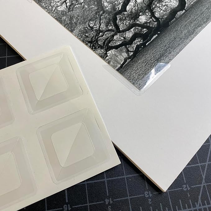Lineco, Self-Adhesive Polypropylene Mounting Corners, 1.25 inch Full View - Image 2