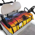 Golf Cart Seat Covers, Universal Golf Cart Seat Towel Blanket with 4 Front Pockets & Nonskid Bottom Fits for Club Car 2 Person Seats Golf Carts