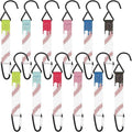 Vicenpal 12 Pcs Ice Cream Drip Baseball Fence Hooks for Baseball Bag Team Gift Nylon Safety Buckles Metal Fence Hook Multifunctional Hanging Buckle for Player Outdoor Equipment Water Bottle Backpack