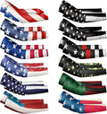 Newcotte 12 Pairs Arm Sleeves for Kids Compression Football Baseball Arm Sleeve Youth UV Protection Breathable Cooling Sleeve