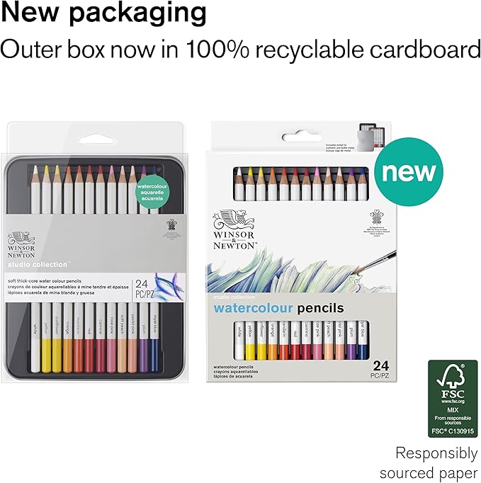 Winsor & Newton Studio Collection Artist Pencils, Watercolor Pencils - Image 2