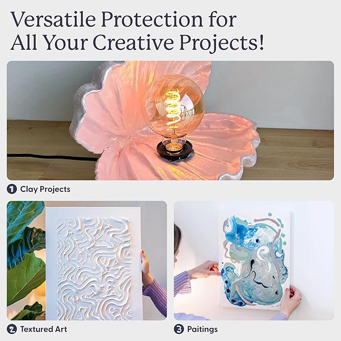 Sculpd Clear Glaze for Air Dry Clay and Acrylic Paint, Create Waterproof - Image 6