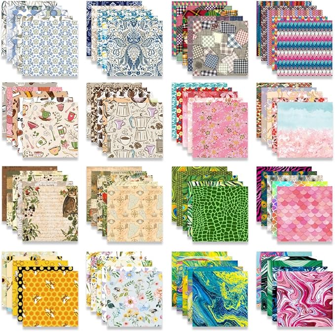 Mifuner 10 Pack/Sets Origami Paper Kit Double Sided 6 Inch Japanese Chiyo - Image 7