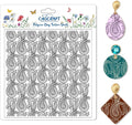 CHGCRAFT Paisley Pattern Polymer Clay Texture Sheets Retro Pattern Silicone by chgcraft
