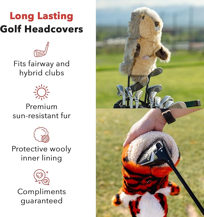 Daphne’s Lady Bug Hybrid Headcover | Premium Hybrid and Fairway Wood Headcovers | Funny Golf Club Covers | Stylish Protection for Your Clubs | Men's Golf Gear | Headcover for Men and Women