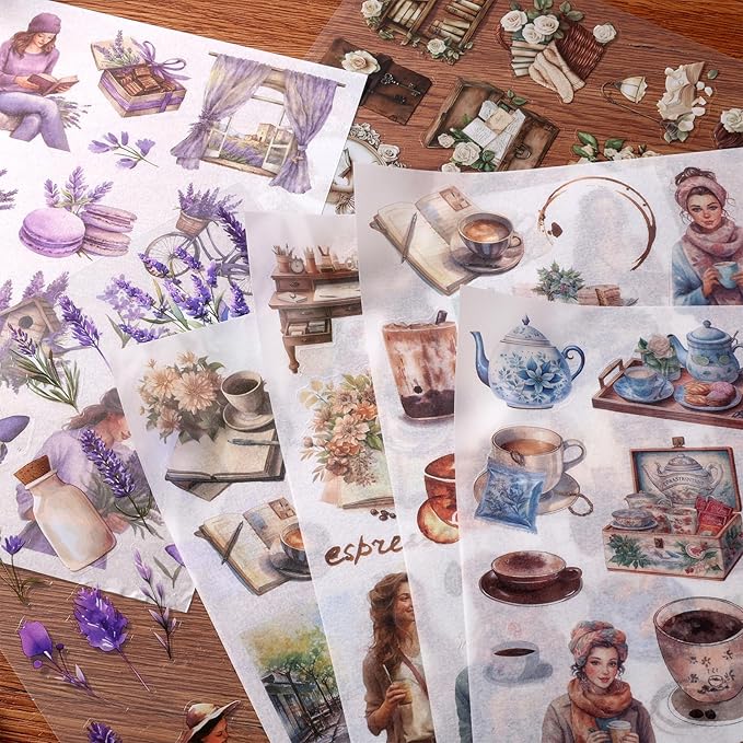 Scrapbook Reading Stickers 20 Sheets 240 Pre-Cut Washi Stickers - Image 7