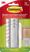 Command 5 lb Universal Picture Hanger, 3 Frame Hangers, 6 Command Strips and 6 by Command