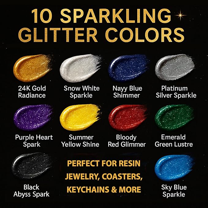 BALTIC DAY 10 Color Glitter Pigment Paste - Image 2