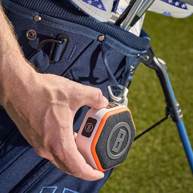 Bushnell Golf Wingman Mini Bluetooth Speaker with GPS Orange