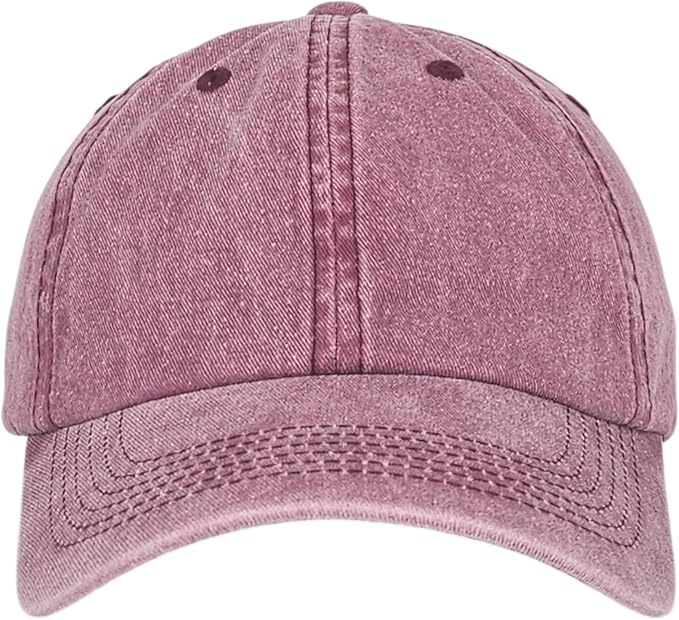 Classic Dad Hat Cotton, Low-Profile Plain Baseball Cap, Adjustable, Breathable and Packable