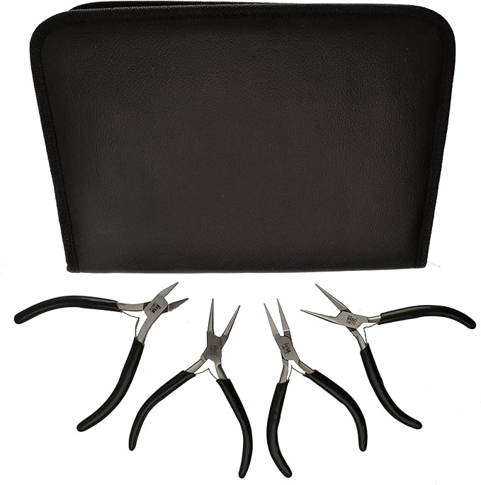 The Beadsmith Slim Line Pliers Set – Extra Fine Tips – 4.5 Inches, 4-Pieces: by TheBeadsmith