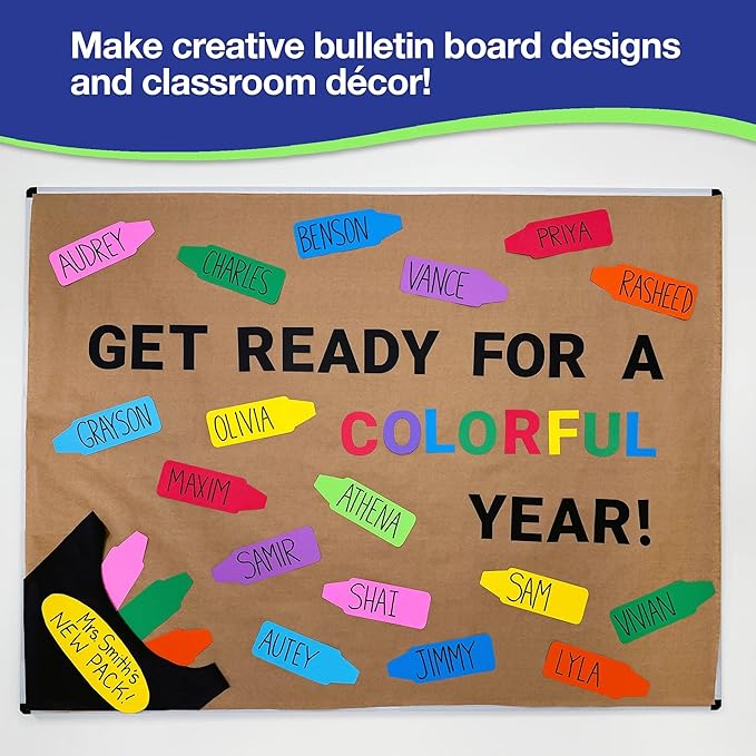 60 Pieces Crayon Cutouts for Kids Crafts, Bright Paper Crayon Shapes for - Image 4