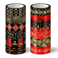 Whaline 12 Rolls Halloween Washi Tapes Red Black Foil Gold Decorative Tapes by Whaline